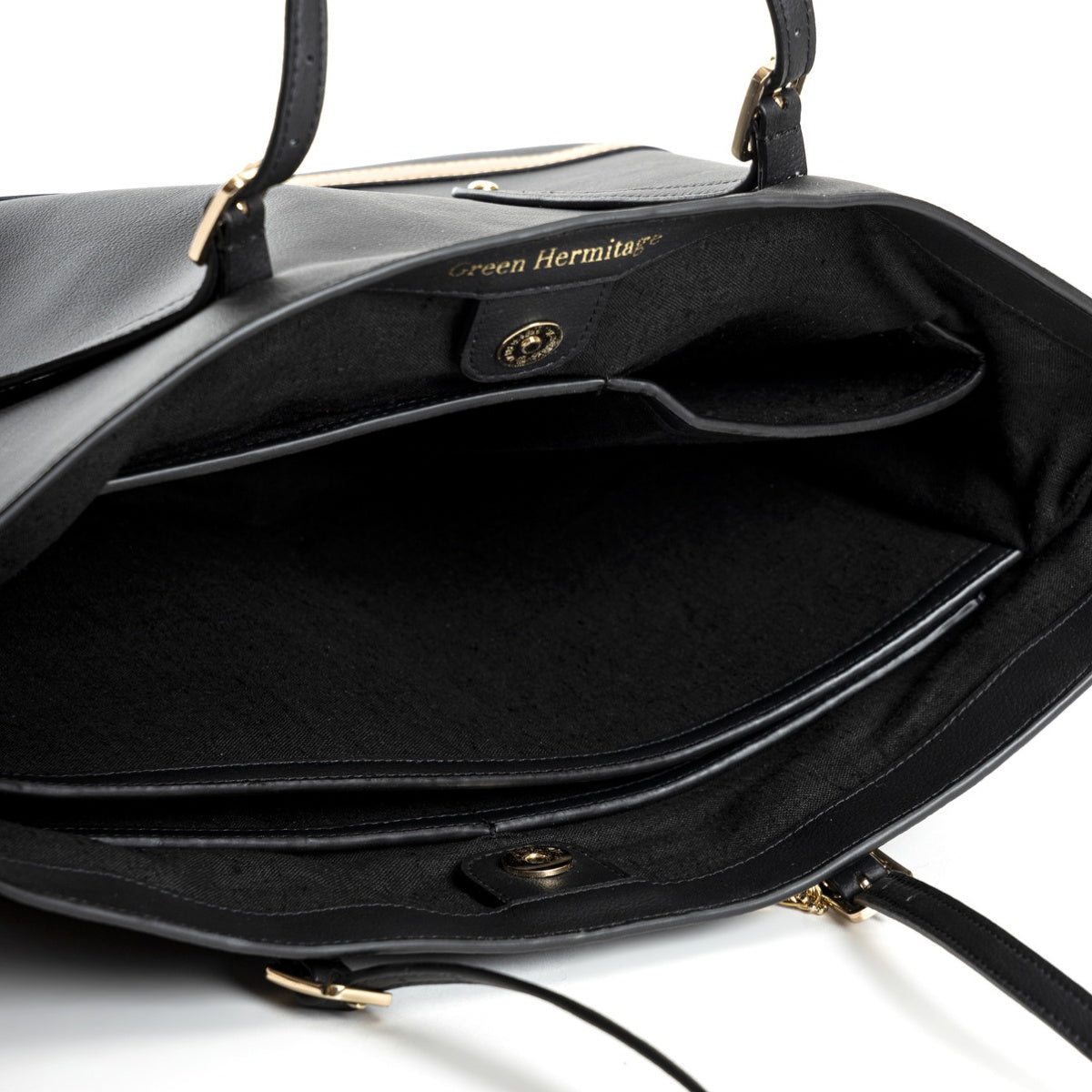 Minerva (Black) | Women's bag made with Cactus Leather