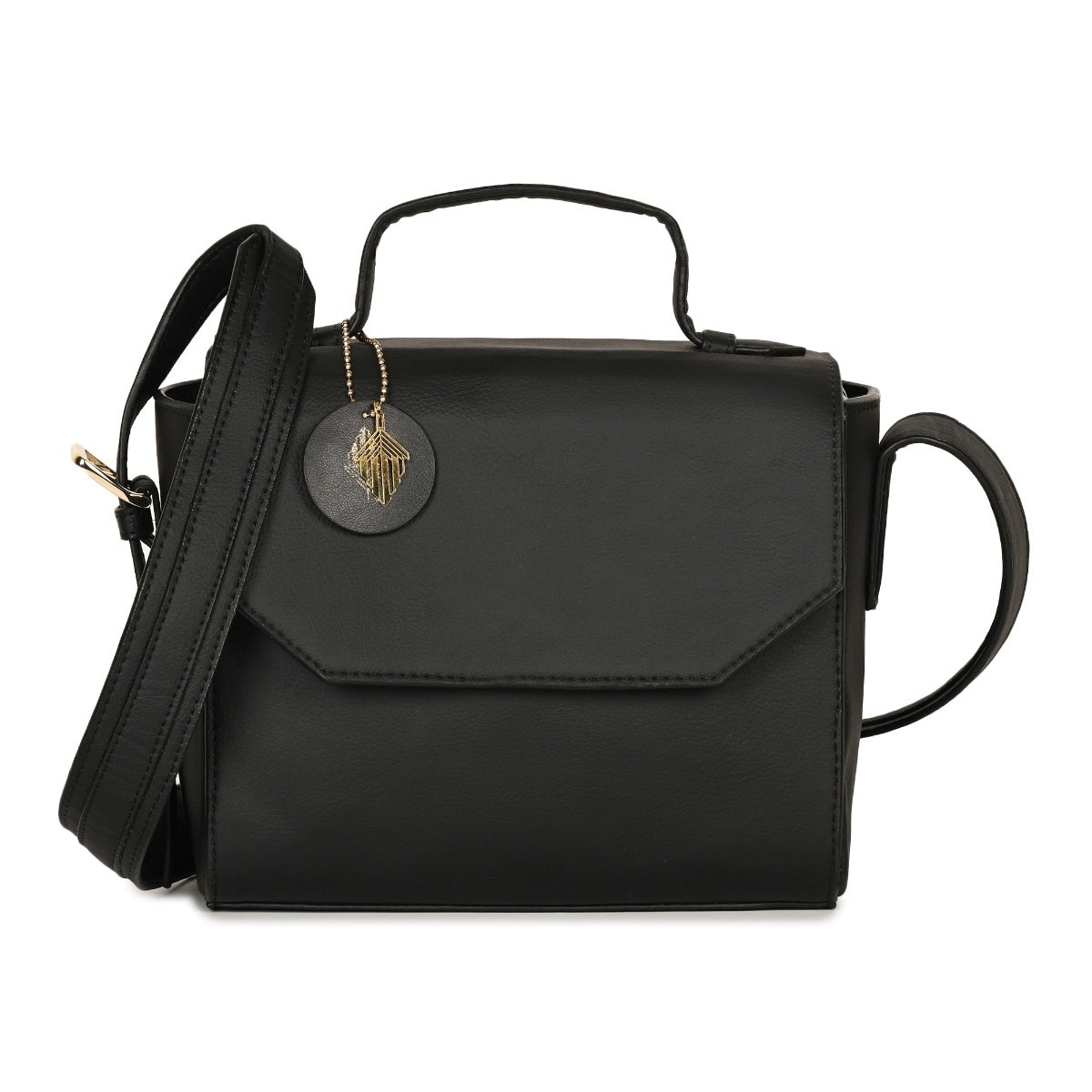 Asteria Vegan Leather Women's Sling Bag (Black)