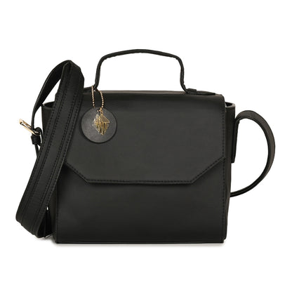 Asteria Vegan Leather Women's Sling Bag (Black)