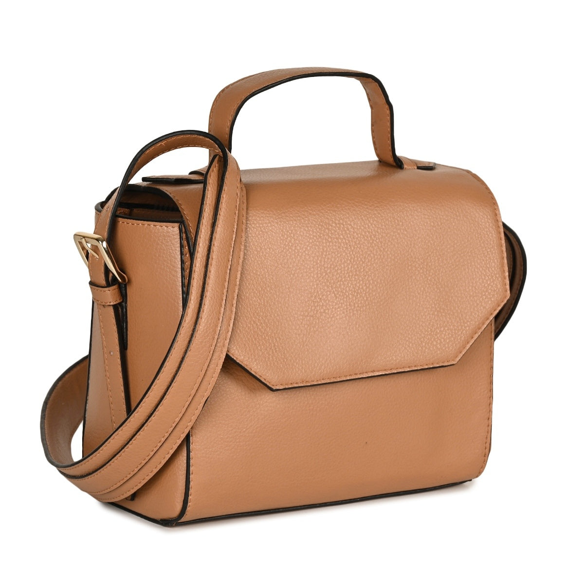 Vegan Leather Asteria Women's Sling Bag (Caramel)