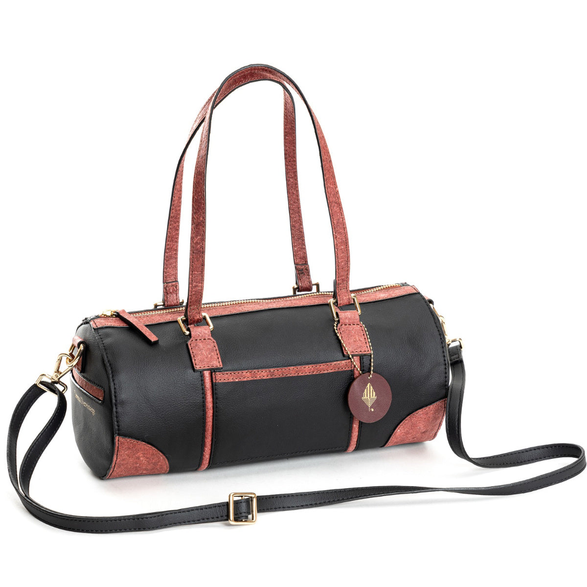 Salacia (Black & Madder Red) | Women's bag made with Apple Leather