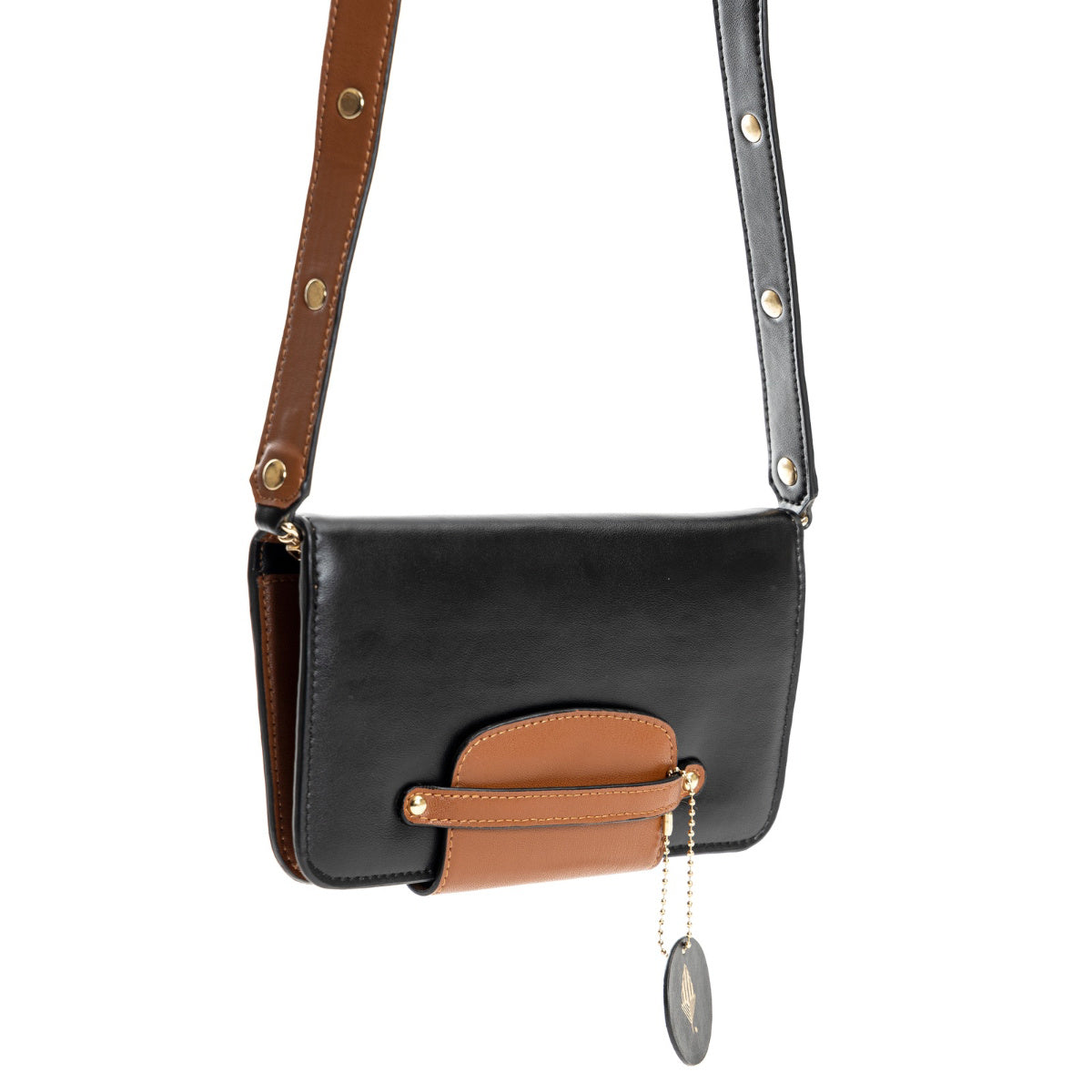 Cybele- Black & Gingerbread | Apple Leather Wallets