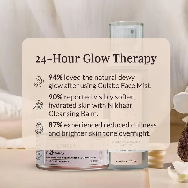 Calm & Glow Skincare Set with Cleansing Balm & Face Mist