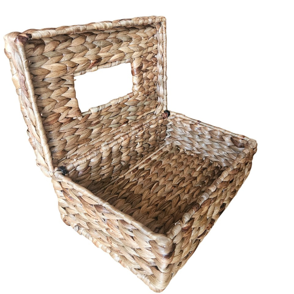 Hyacinth Tissue Box –Elegant Handwoven Tissue Holder for Home & Office