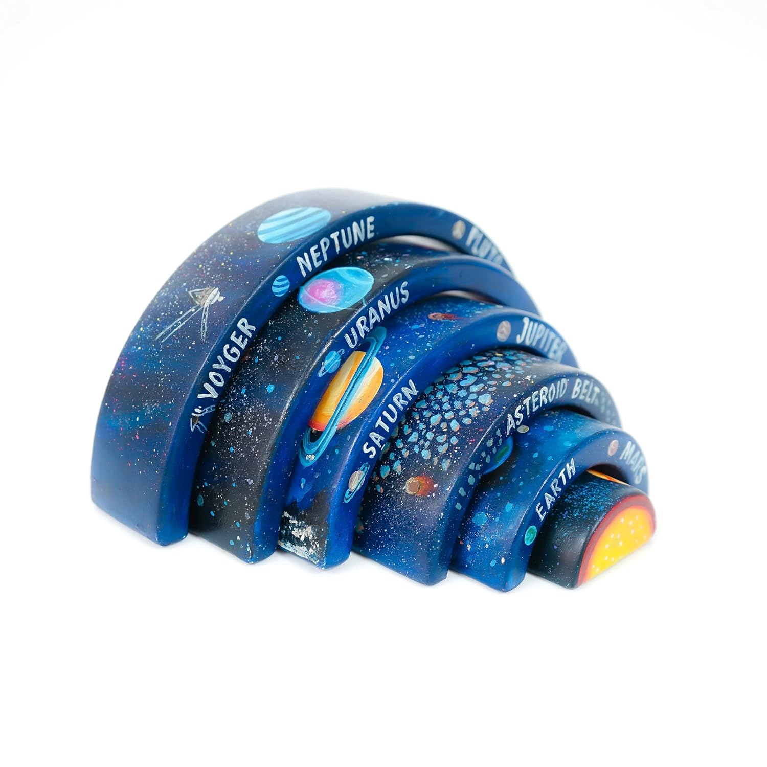Solar System Wooden Stacker Toy