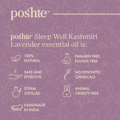 Sleep Well - Pure Kashmiri Lavender Essential Oil - 12ml