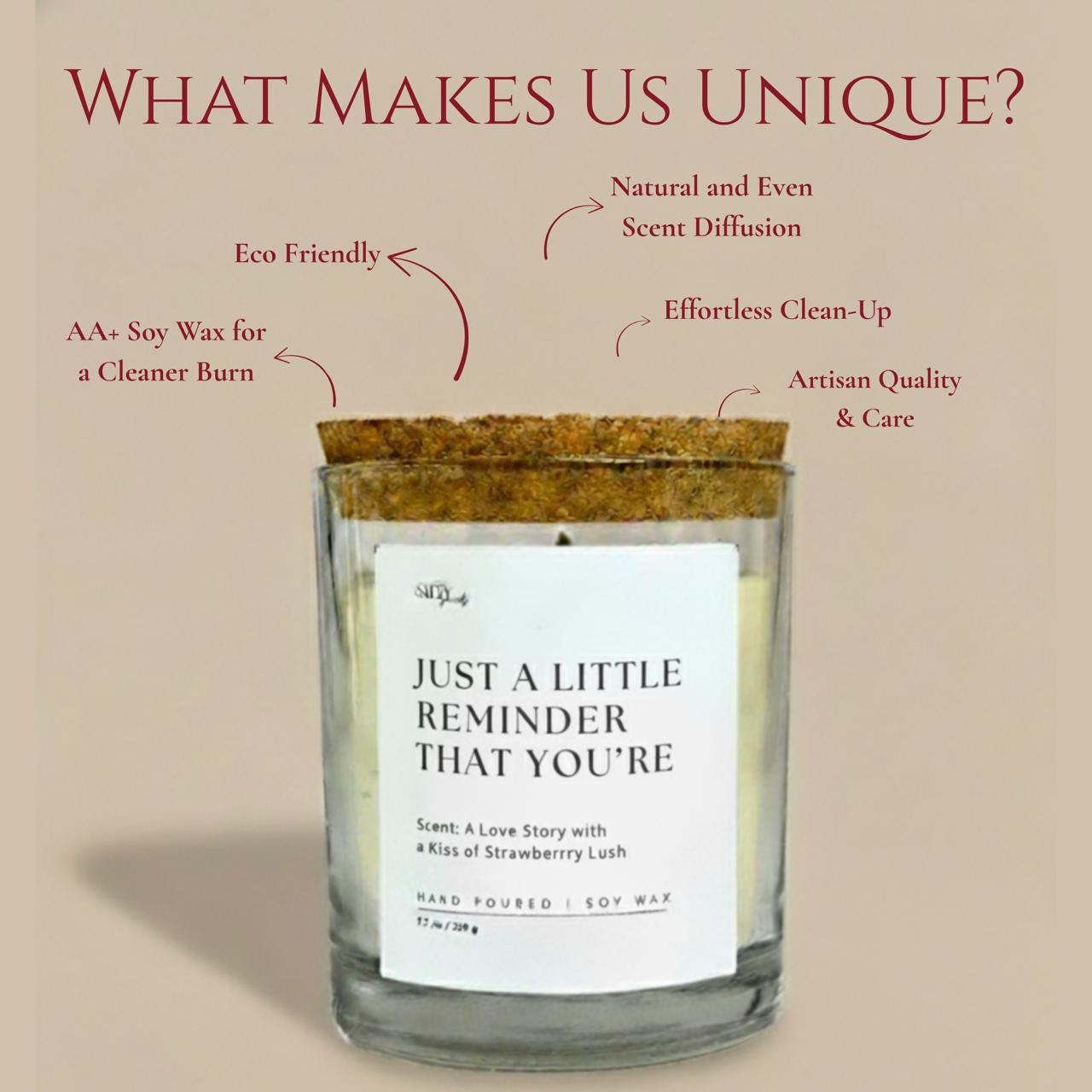 A Warm Hug Candle- Scented with French Lilac