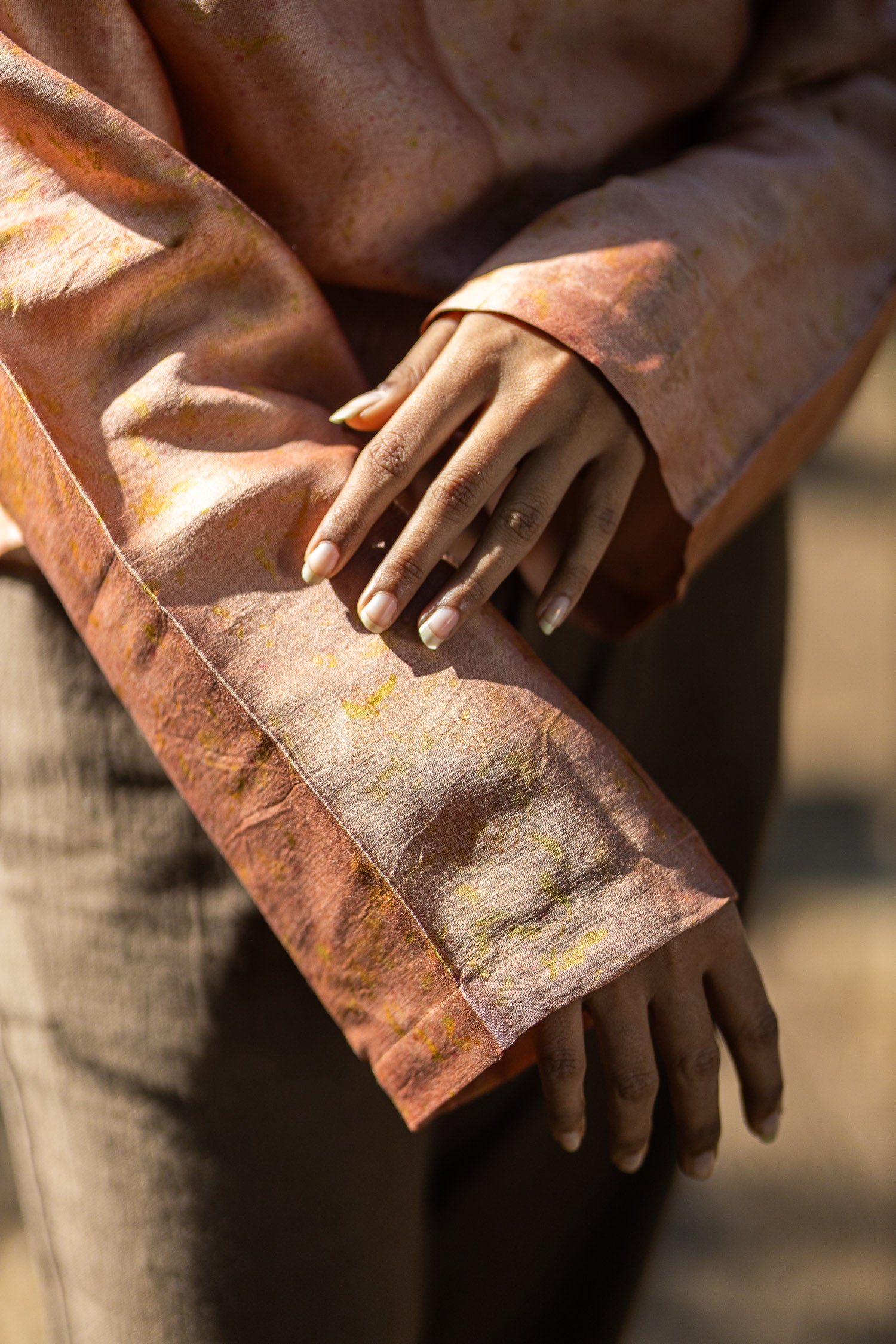 Calico Chanderi Silk Top | Elegant Wear for Women