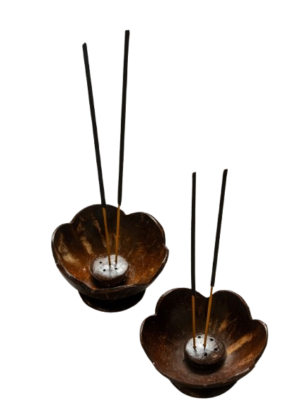 Coconut Incense Holder | Handcrafted Home Fragrance Accessory