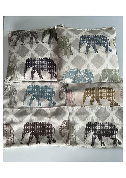 Handcrafted Cushion Covers – Set of 6 | Upcycled Cloth Textures
