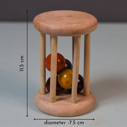 Wooden Cognitive Roll and Learn Set | Skill-Building Toy for Kids