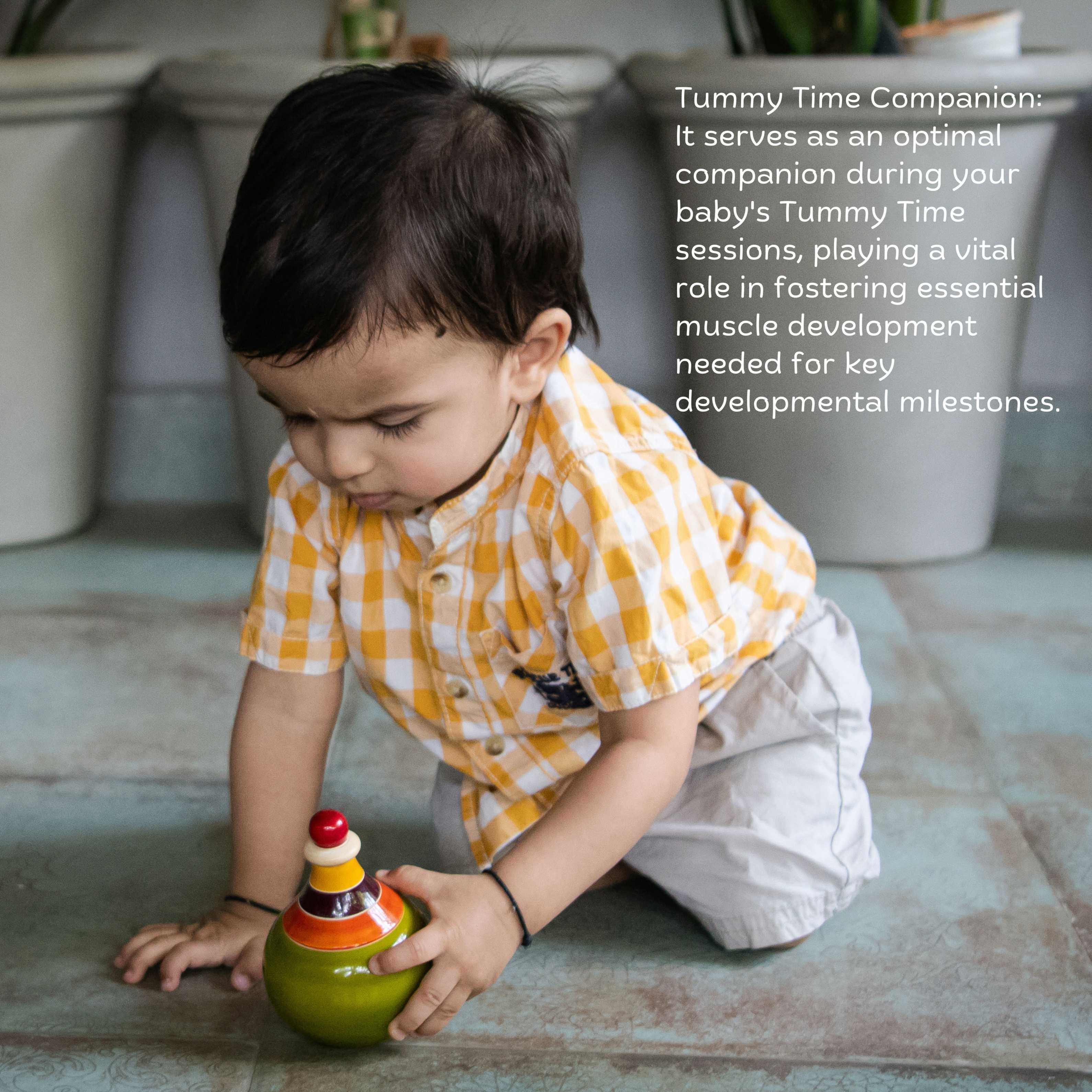 Wooden Globe Wobbler | Handcrafted Montessori Balance & Play Toy