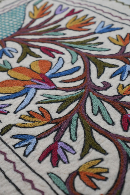 Handmade Namda Bedside Runner | Kashmiri Wool Felt Rug