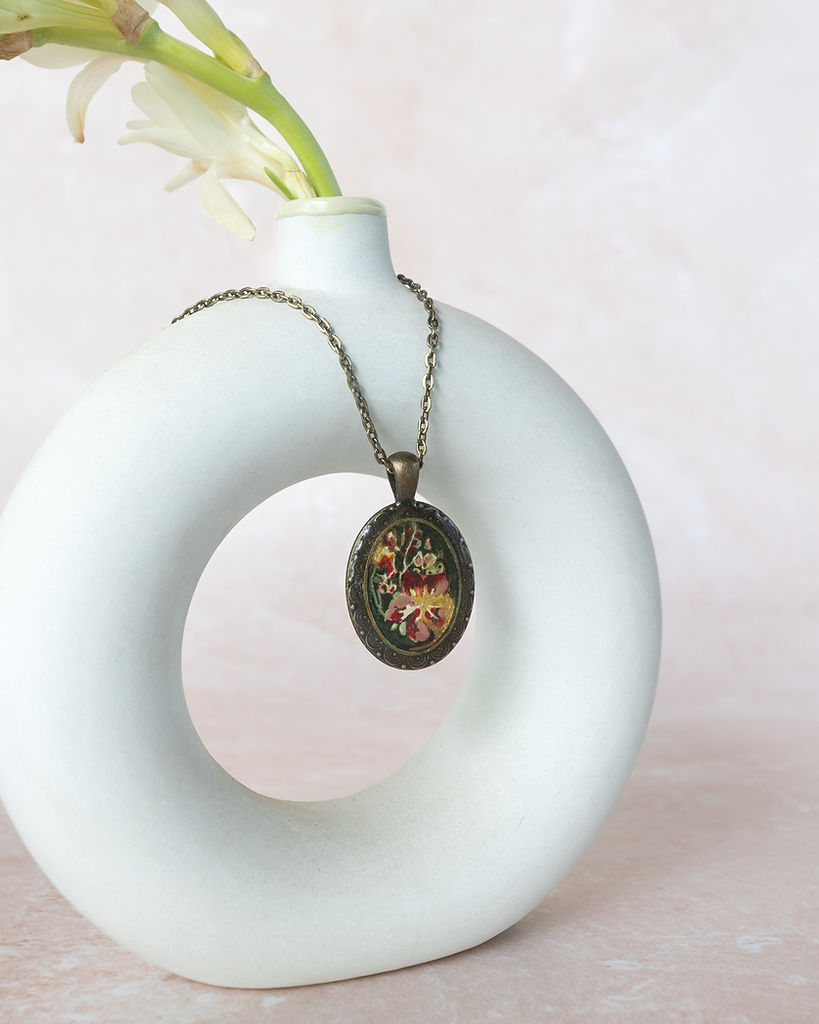 Resin Art Necklace| Handcrafted Resin Accessories for Women
