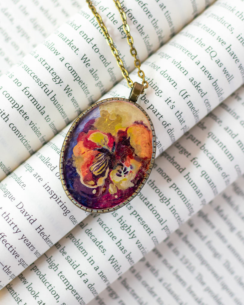 Resin Art Necklace| Handcrafted Resin Accessories for Women