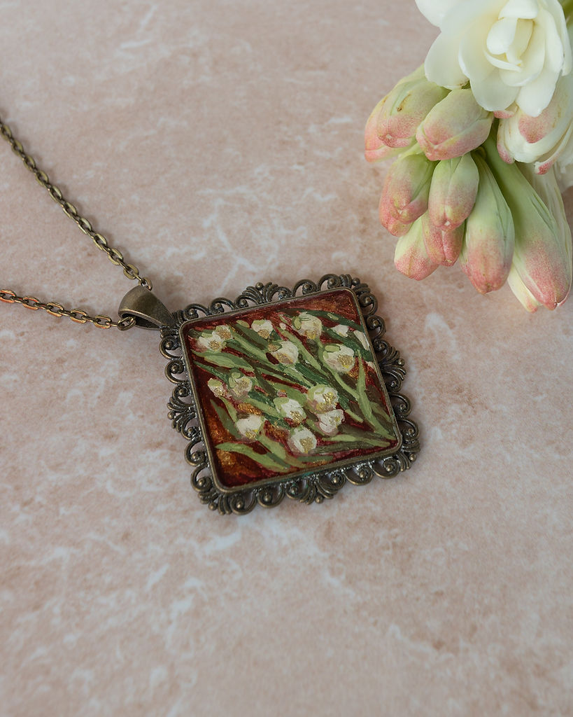 Resin Art Necklace| Handcrafted Resin Accessories for Women