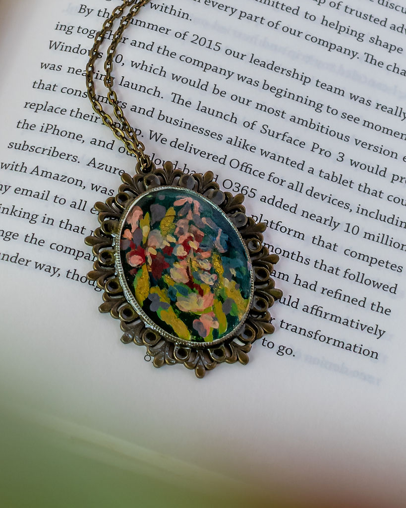 Resin Art Necklace| Handcrafted Resin Accessories for Women