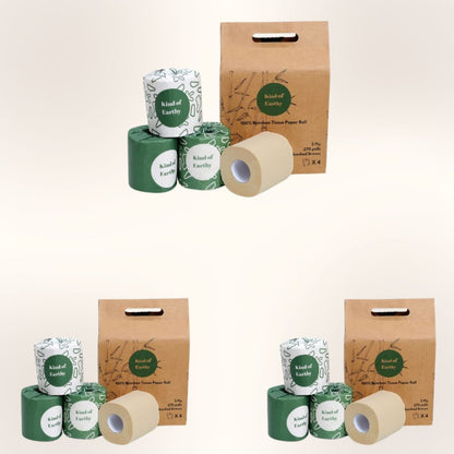 Bamboo Toilet Paper Rolls | 2 Ply, 270 Pulls Each