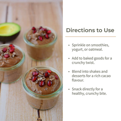 Cacao Nibs | Crunchy & Nutritious | High in Magnesium | 125g