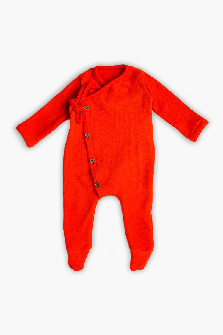 Full Onesie for Babies | Pure Wool Herbal Dyed Full Sleeved Tee