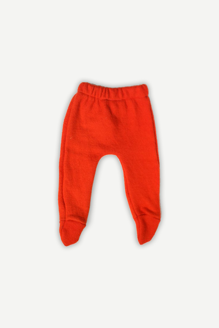 Pure Wool Footie Lower | Herbal Dyed with Devdaru for Comfort & Immuni