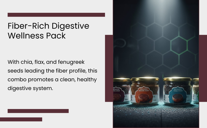 Raw Seeds Combo Pack Of 4 | Flax Sesame Chia Fenugreek