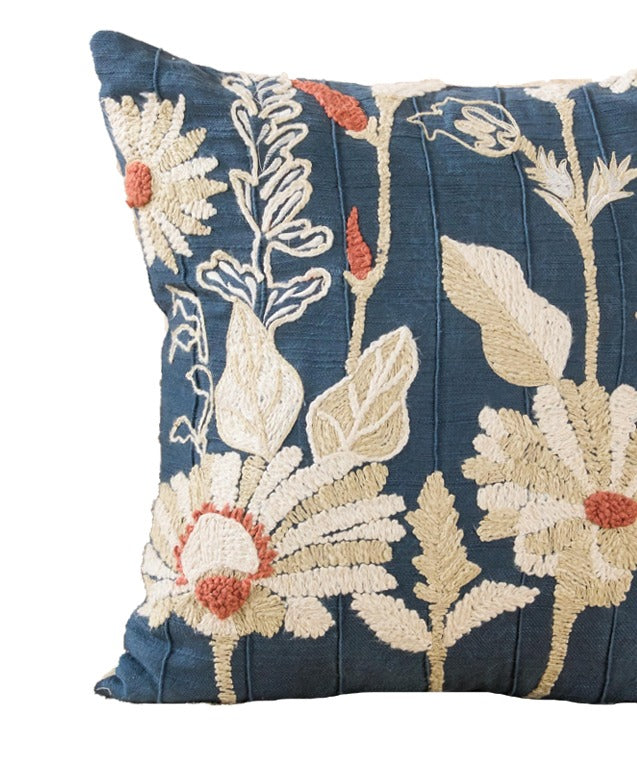 Jcobean Multi Luxe Cotton Cushion | Textured Luxury Decor