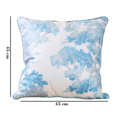 Blue Jungle Nature Touch Cushion | Botanical Decorative Cushion