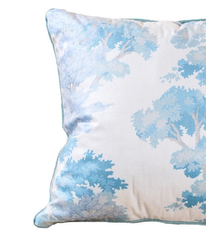 Blue Jungle Nature Touch Cushion | Botanical Decorative Cushion