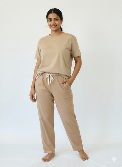 Women's Herbal-Infused Yoga Crew Tee & Without Print T-shirt