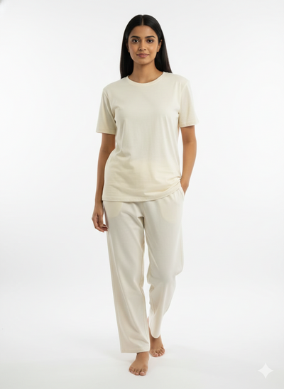 Women's Herbal-Infused Yoga Crew Tee & Without Print T-shirt