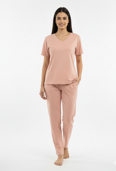 Women’s Herbal-Infused Yoga V Neck T Shirt | Breathable Activewear Tee