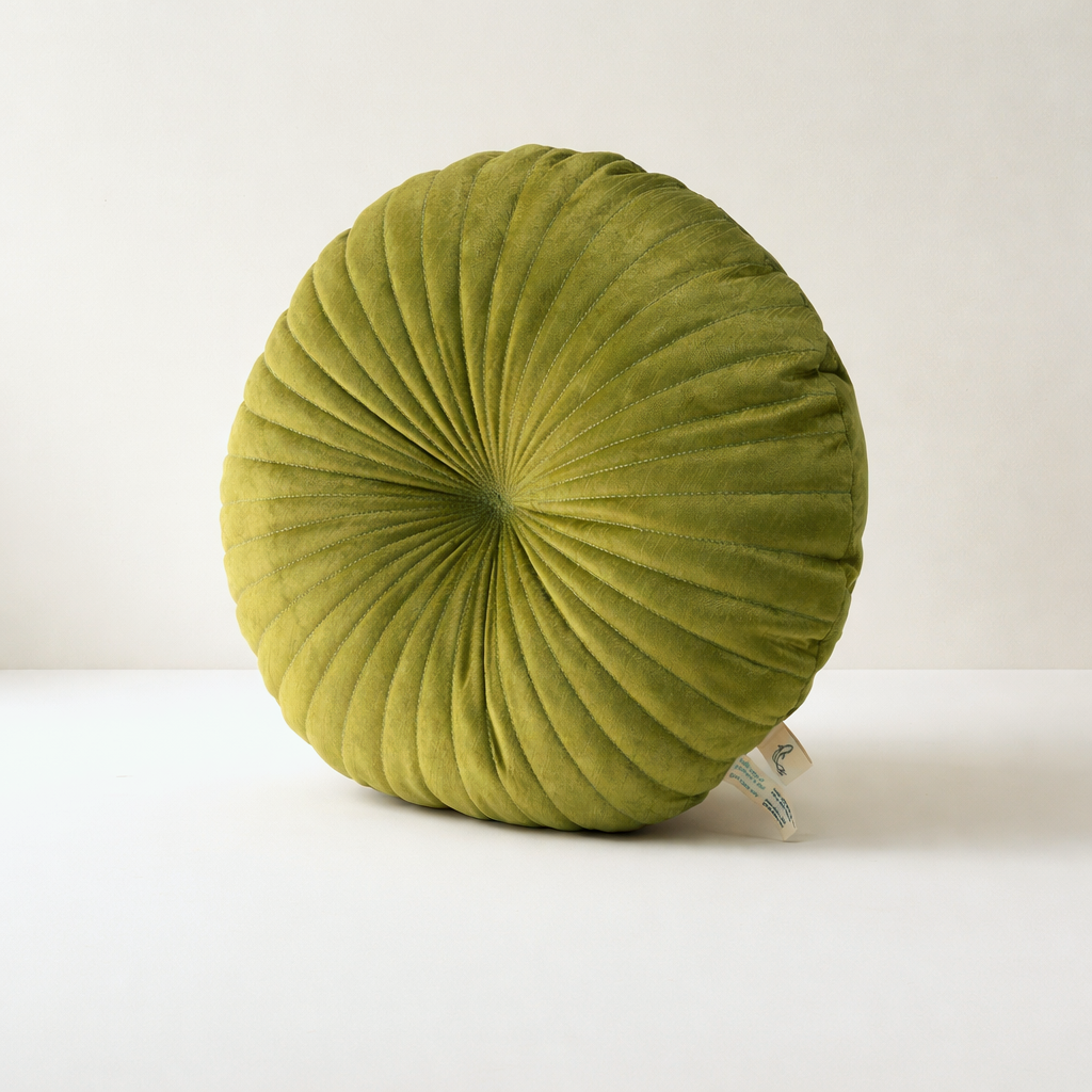 Moss Velvet Throw Pillow Soft Decorative Cushion