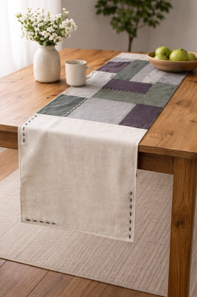 Aakar Table Runner – Elegant Fabric Runner for Stylish Dining Decor