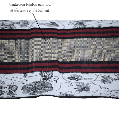 Bamboo Bed Mat Monochrome Jacquard Mystical Weave – Elegant Decor