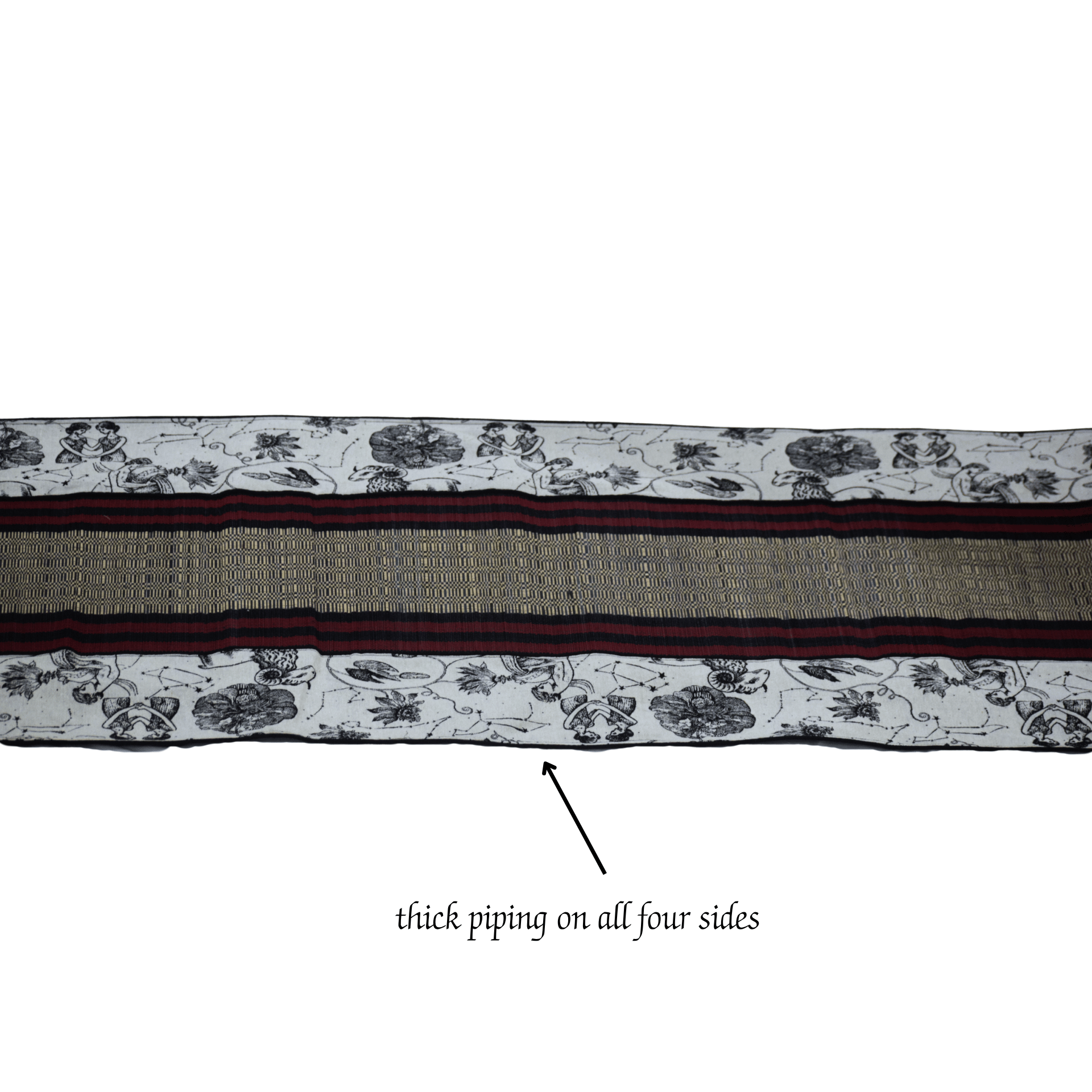 Bamboo Bed Mat Monochrome Jacquard Mystical Weave – Elegant Decor