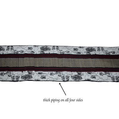 Bamboo Bed Mat Monochrome Jacquard Mystical Weave – Elegant Decor