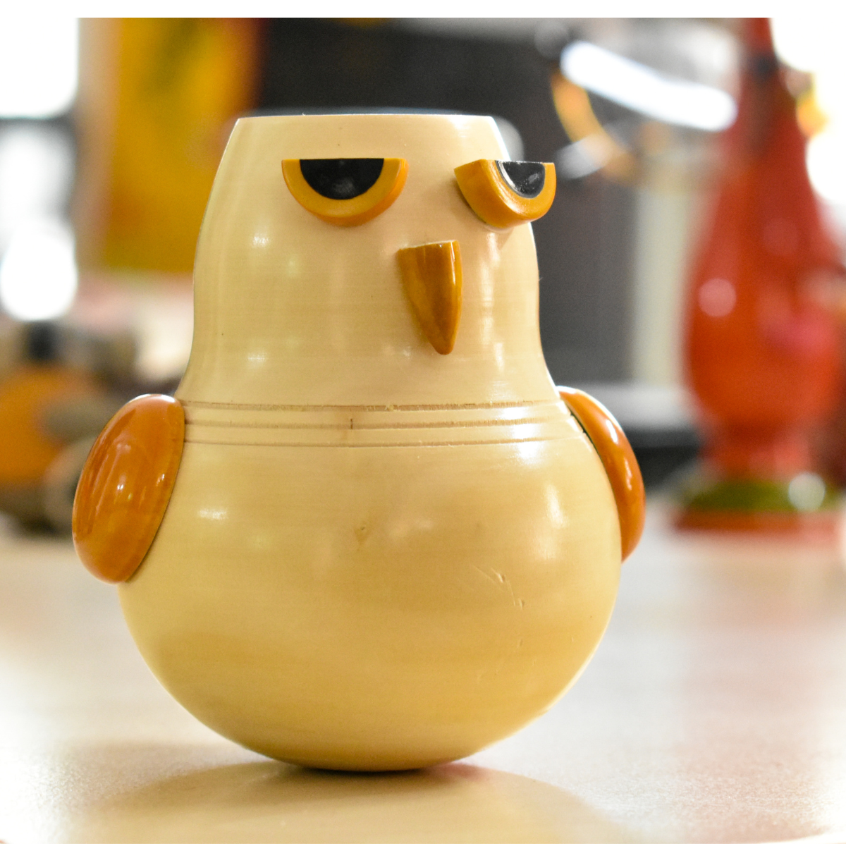 Handcrafted Channapatna Grumpy Dancing Doll