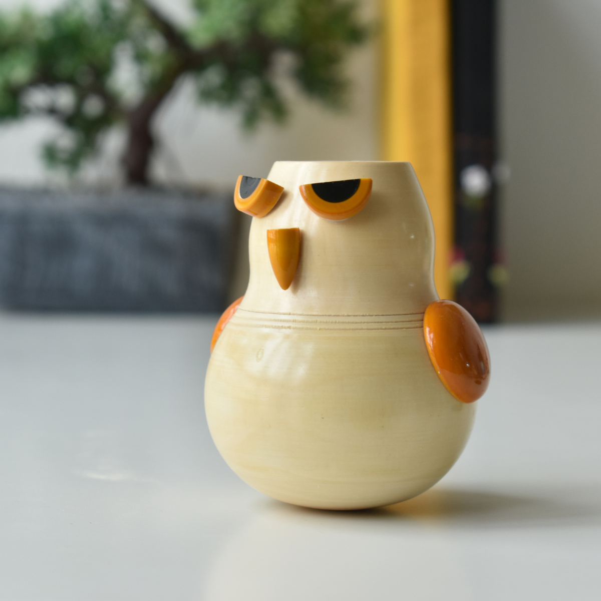 Handcrafted Channapatna Grumpy Dancing Doll