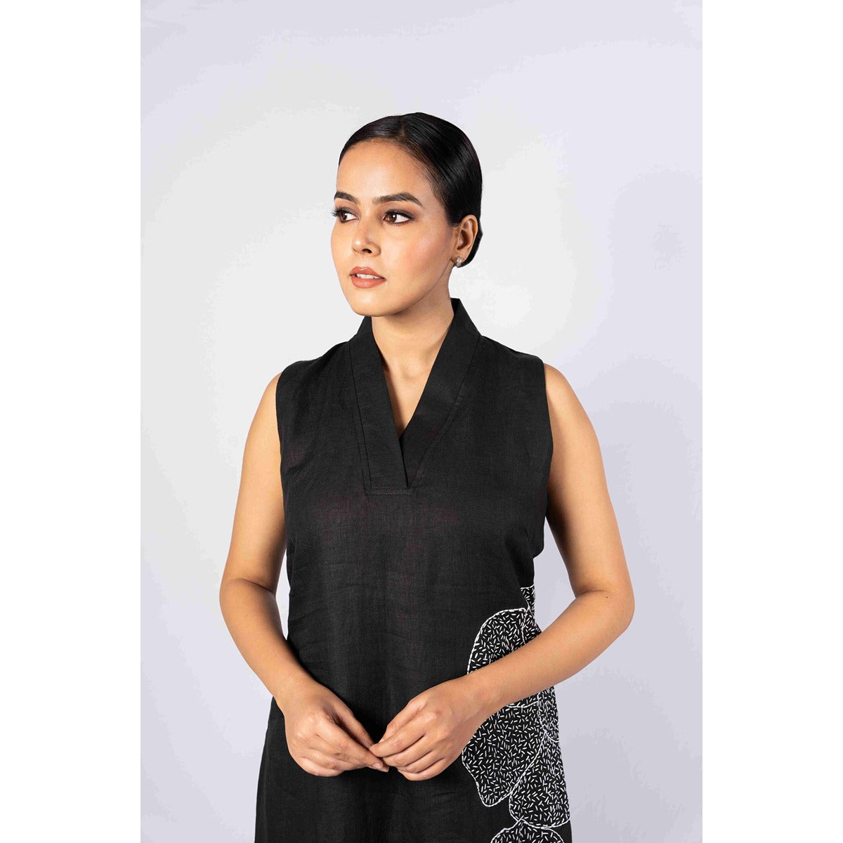 Mitti Dress With Kantha Work For Women