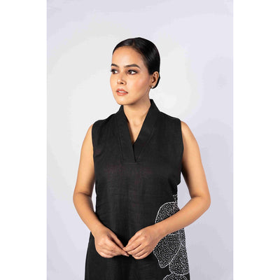 Mitti Dress With Kantha Work For Women