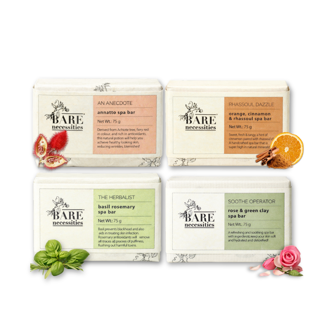 Pack of 4 Nourishing Cold Processed Bathing Soaps
