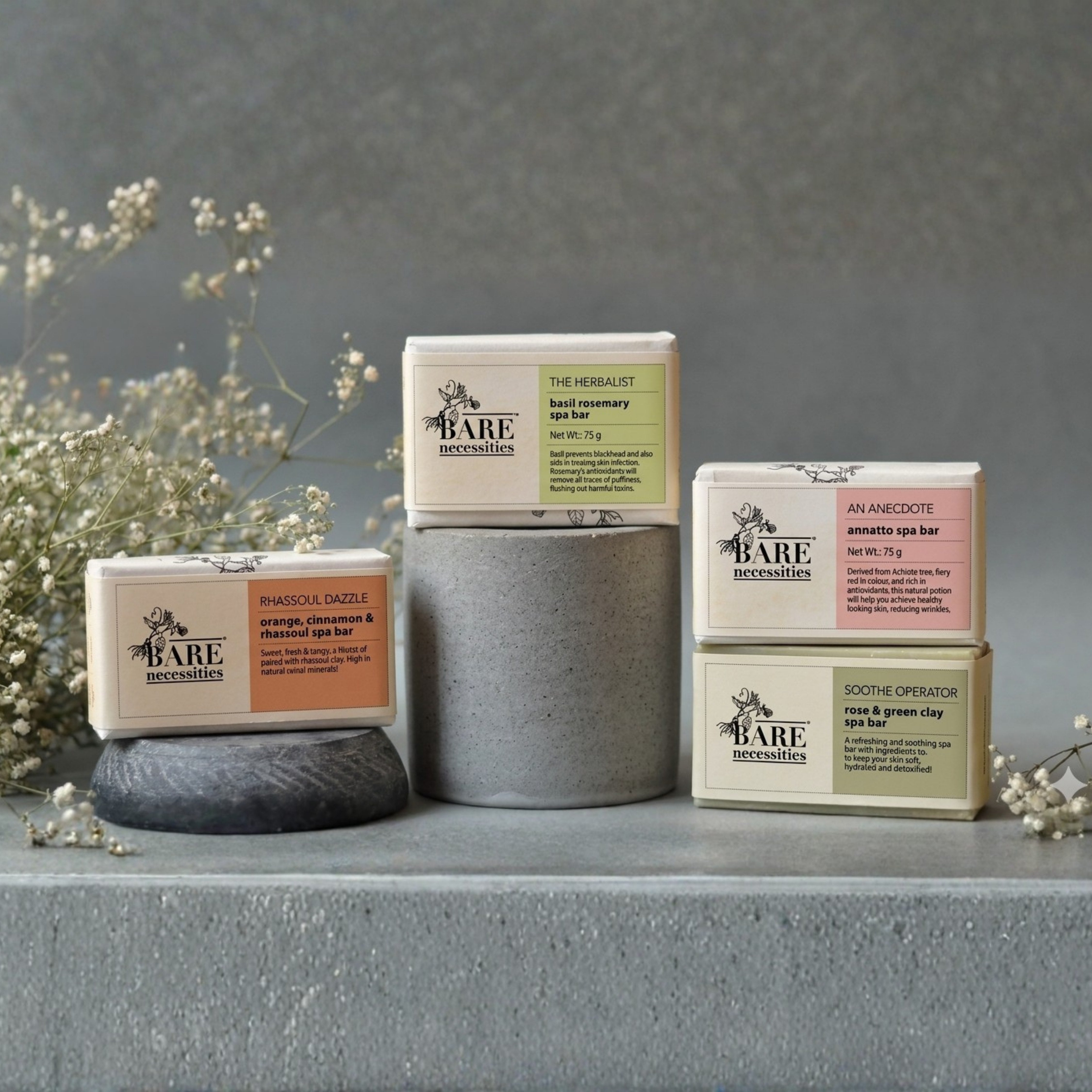 Pack of 4 Nourishing Cold Processed Bathing Soaps