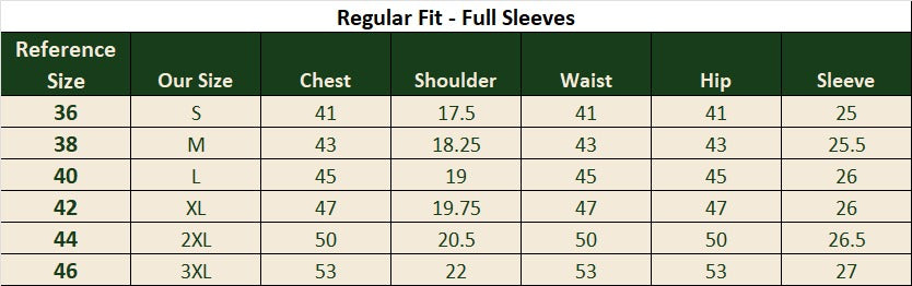 bl:sizechart | Size Chart
