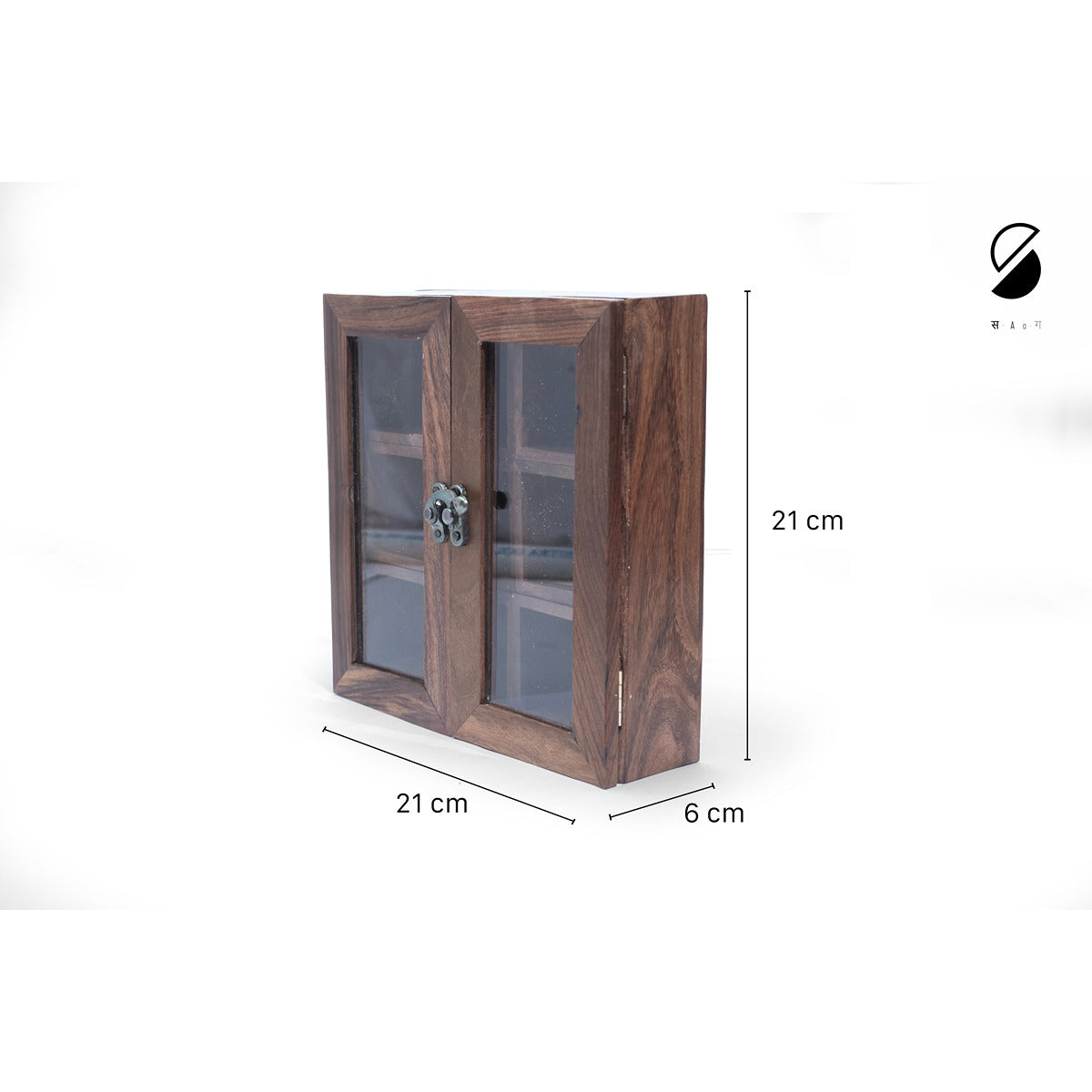 9 Compartment Wooden Spice Box | Eco-Friendly Masala Dabba for Kitchen