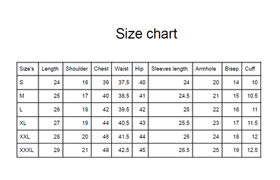 bl:sizechart | Size Chart