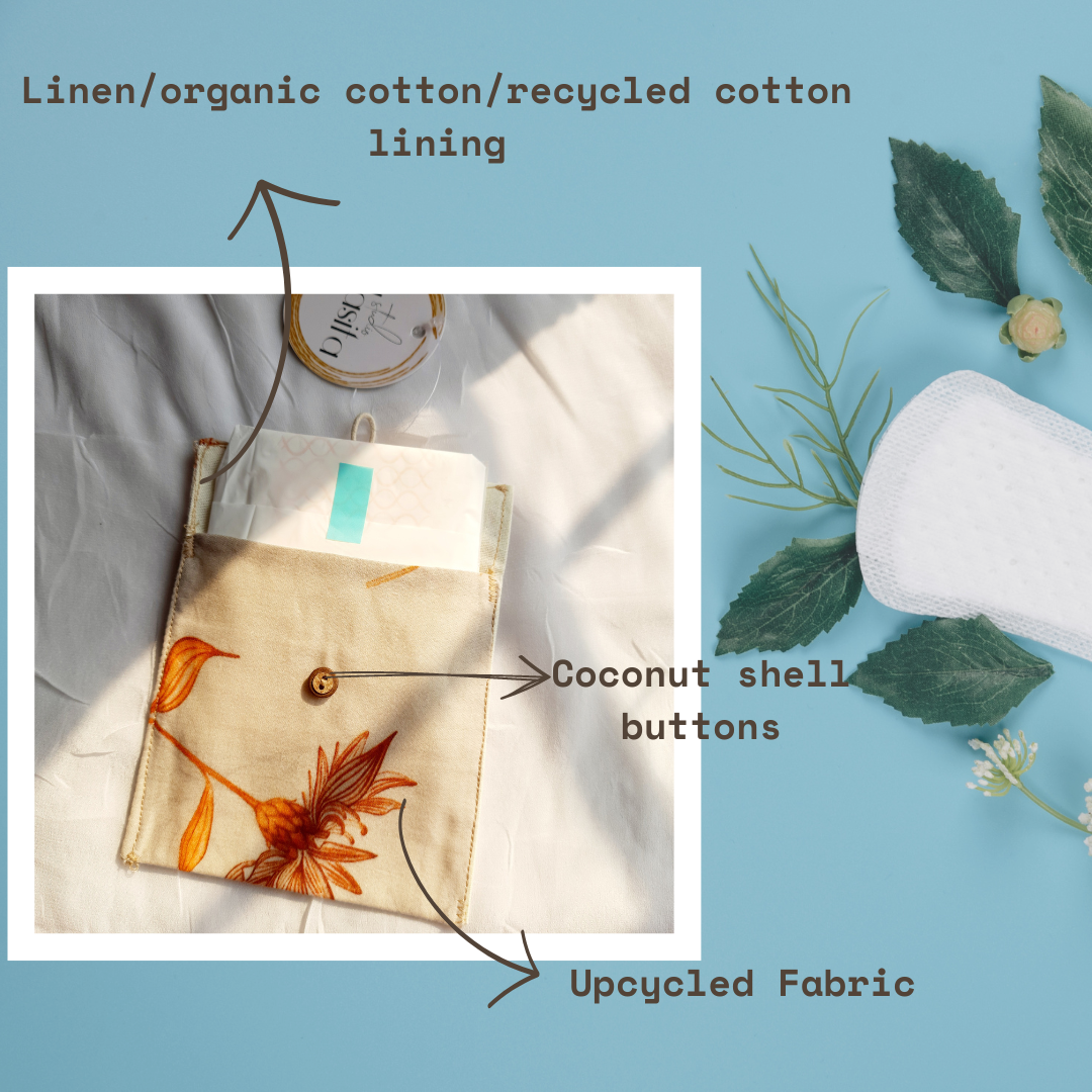 Organic Cotton Sanitary Pad Pouch | Verified Sustainable by Brown Living™