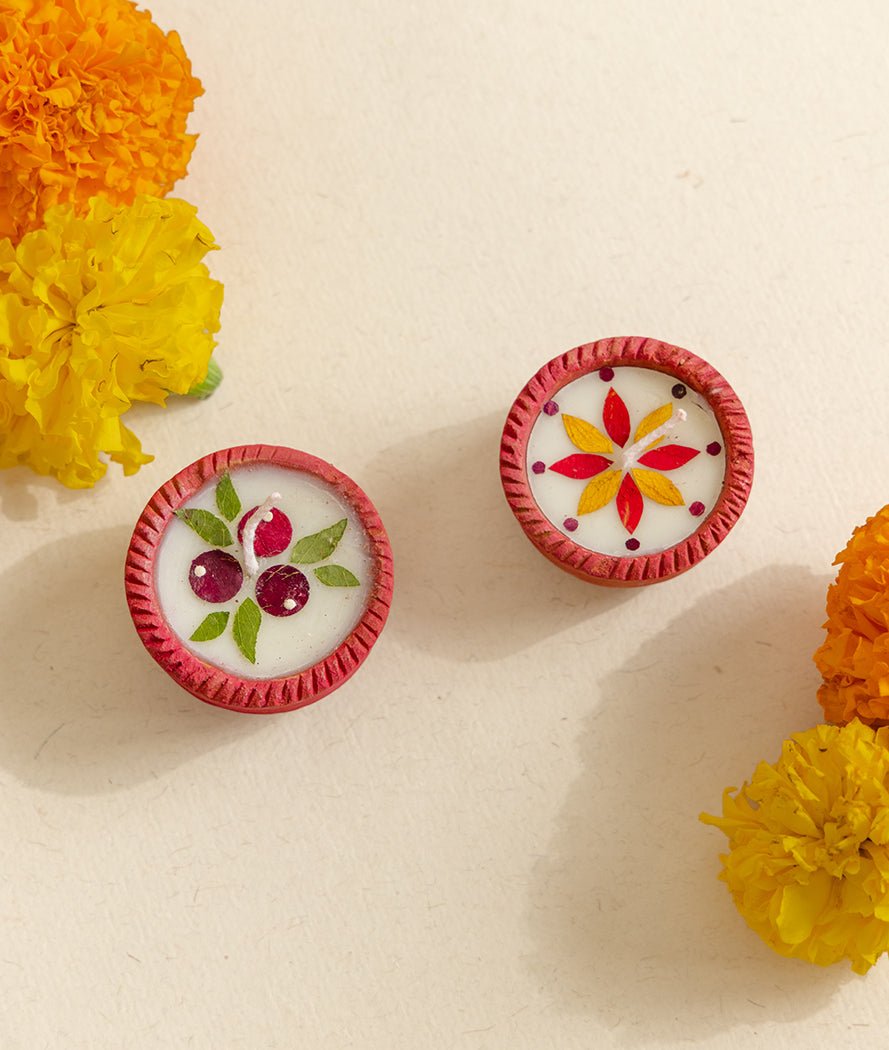 2 Diya Gift Box Pack of 12 | Diwali Festive Gift Box – Candles & Fragrances on Brown Living™. SKU: Gul_Diwali_2026_01. Img 2.