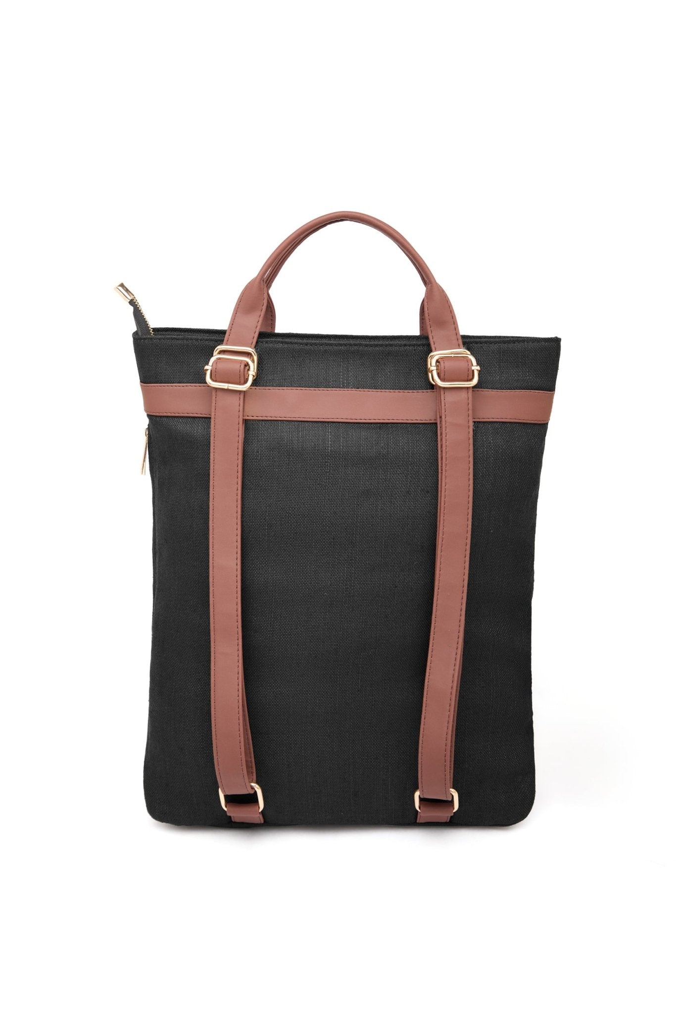 2 in 1 Convertible Hemp Backpack for Travel & Daily Use – Bags on Brown Living™. SKU: GBP01-BLACK. Img 3.