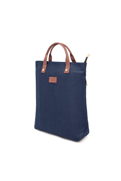 2 in 1 Convertible Hemp Backpack for Travel & Daily Use – Bags on Brown Living™. SKU: GBP01-NAVYBLUE. Img 8.
